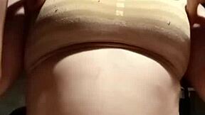 Titty Play With Tiny 18+ Petite Whore In Lingerie And Natural Big Tits