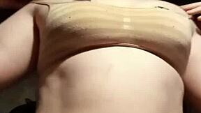 Titty Play With Tiny 18+ Petite Whore In Lingerie And Natural Big Tits