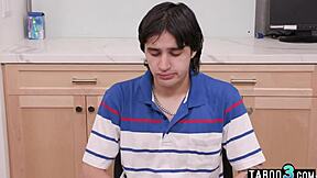 Petite Latina teacher Liv Revamped drilled by student in class