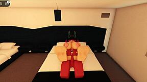 Kurba z rožnatimi lasmi vzame ogromen kurac v divji jebaški seji s cumshotom