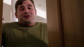 Skinny Kenna James stroked solo then banged hard by roommate