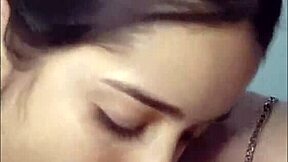 Does the brunette teen slut swallow the monster cock's cum in deepthroat?