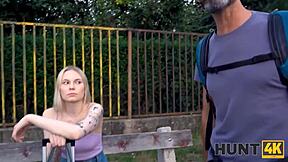 Experienced Man Drills Another Guy’s Blonde GF for Cash