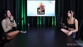 Debora Andrade's compilations on Hot Cast part 2, featuring her in sheer red lingerie with bisexual fun.