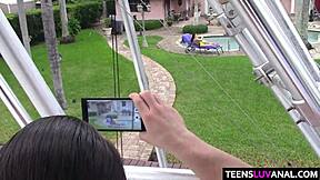 Kimber Woods enjoys outdoor activities with a big cock.