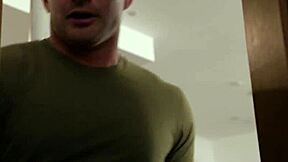 Skinny Kenna James stroked solo then banged hard by roommate