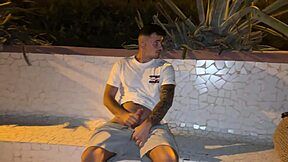 Wow! Walking by the Sea with No Panties, Stranger Notices in Outdoor Pregnant Doggystyle!