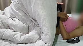 Indian teen couple gets cozy in hotel room with a steamy creampie finish