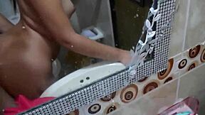 Curvy immigrant employee sucks dick intensely for cash.