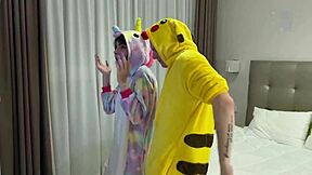 Skinny sexy girlfriend takes double penetration and cumshots from friends in homemade scene.