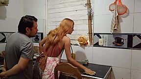 so lonely cooking, waiting for hubby to eat lunch i made, but he ate me out instead and satisfied his hunger with my body 😋