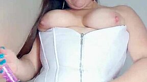 cheating slut wife masturbates for her husband’s boss, wow!