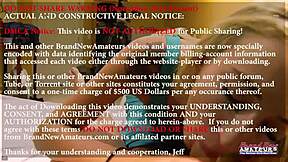 Skinny brunette Olyssia performs a deepthroat and swallows the cumshot