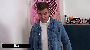 best buddies share fat babe in cowgirl pussy riding and blowjob with big natural tits