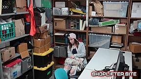 Young shoplifting teen 18+ caught and busted in terrifying blackmail ordeal