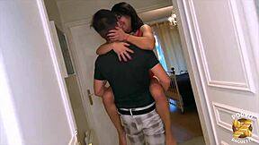 Christina Petite 18+ Milf Brunette Unleashed For Her First Vid