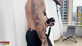 scarlette flame, that big boob latina slut, takes a fat creampie in her pussy for casting 😏