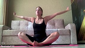 Morning Yoga Turns Into Wild Pussy Play with Vibrator. Who’s Joining Next?