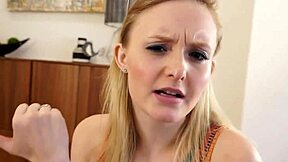 young babe helps step daddy out