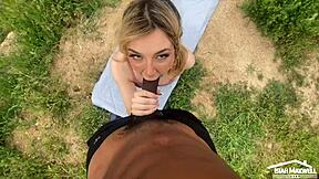 Petite Teen Fucks Huge BBC In Public Risk