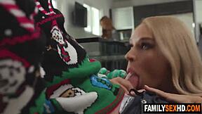 step-dad fucks step-daughter behind stepmom's back