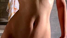 Cute Petite 18+ Girl Maiskii Touches Her Shaved Pussy in Solo Play