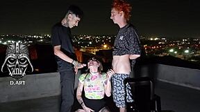 Beautiful Ebony Teen in Casting Interview for Interracial Sex