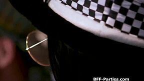 i turned our tea party into a wild foursome in wonderland, feeling so naughty