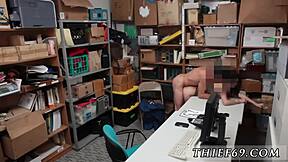 Teen 18+ suspect gets ass to mouth and double black in police uniform