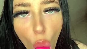 British slut plays with herself and toys 😈