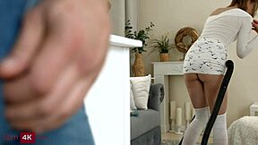 Fanky Town! Caught GF Without Panties and Banged Her Hard