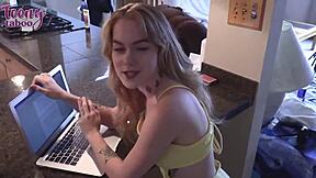 Sage Fox Sucks Seth Brogan's Cock Even After He Fills Her Up