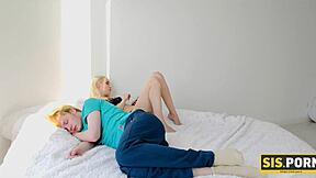 teen seducing stepbrother in front of boyfriend for cuckold fantasy 😏