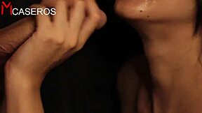 i give closeup blowjob to dick till milking with tongue