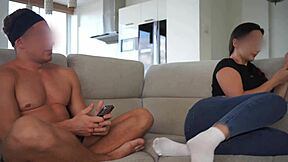 Stepsister dresses slutty with jeans hole