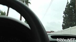 seductive girlfriend mixes cock-riding and oral-service perfectly