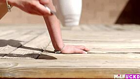 horny euro hottie gets her face fucked deep by husband after reunion