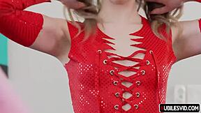 Lily Larimar and Theodora Day Lick Ass, Finger, and Deepthroat in Missionary for Halloween