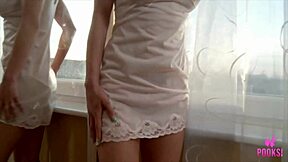 Wow, Eliana OS finger bangs her gushing snatch in wild solo masturbation