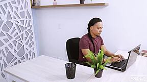 My Colombian Secretary Welcomes Investors with Big Tits and Sex