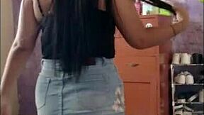 Sol, the sexy Latina virgin, rocks miniskirts and heels with pure hotness.