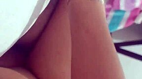 Watch This Young Amateur Stroke Neighbor's Cock Alone At Home!