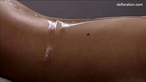 Jennifer Lorentz gets a steamy massage as a virgin Russian babe.