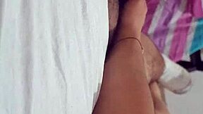 Watch This Young Amateur Stroke Neighbor's Cock Alone At Home!