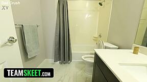 Hot babe Emma Hix caught shoplifting, punished with ripped clothes 😈