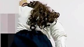 Intriguing contrast: virgin ass given after begging on vacation