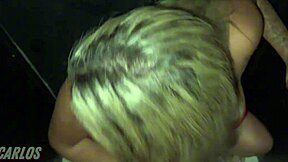 Homemade swing house visit where I gave it to two in the glory hole while cuckold filmed and jerked off