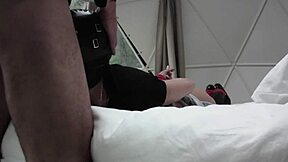 Laura In Heels Gets Bondage Blowjob And Deepthroat! Then Pussy And Anal Fucking For Orgasm.