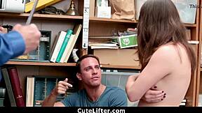 Shoplifter Teen Fucked Hard By Burglar In Front Of Boyfriend