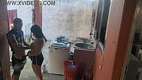 wife leaves, maid craves erect cock